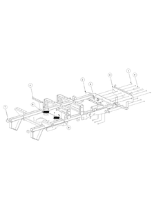 Frame Assembly Diagram and Parts List for M60-KH 53AB5BAX150-25-HP Cub Cadet Lawn Tractor